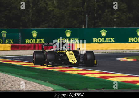 #3, Daniel Ricciardo, AUS, Renault, in Aktion während des Grand Prix von Belgien in Spa Francorchamps Stockfoto