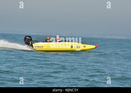 Offshore Power Boat Rennen Stockfoto