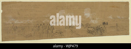 Nutten Division in der Schlacht von Williamsburg einrücken Stockfoto