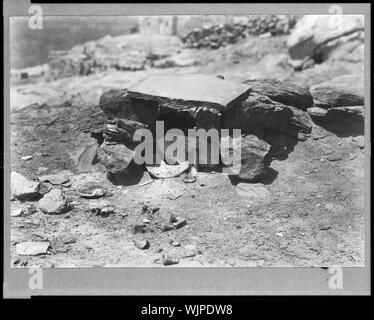 Die Hopi Indianer Grab, Mishongnovi, Arizona Stockfoto