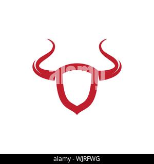 Taurus Logo Vorlage Vektor icon Abbildung design Stock Vektor