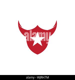 Taurus Logo Vorlage Vektor icon Abbildung design Stock Vektor