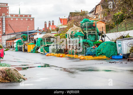 Fischerboot im Hafen Stockfoto