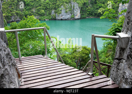 Die Lagune genannt "Talay Nai' im Moo Koh Ang Tong National Park Stockfoto