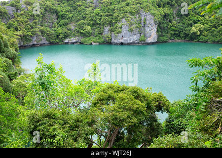 Die Lagune genannt "Talay Nai' im Moo Koh Ang Tong National Park Stockfoto