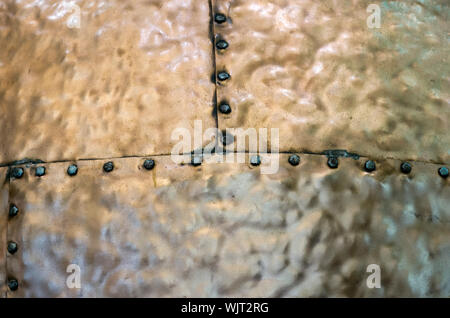 Bronze Metall Textur mit hohen details Stockfoto