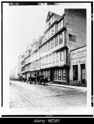 Haus, in dem Goethe geboren wurde, 1749 Stockfoto