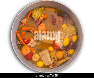 Tintenfisch-Eintopf aus mediterranen traditionellem Rezept in Alicante Spanien Stockfoto