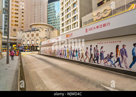 Hongkong, China - ca. Februar 2019: Hong Kong tagsüber. Stockfoto