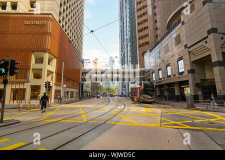 Hongkong, China - ca. Februar 2019: Hong Kong tagsüber. Stockfoto