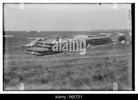 Wasserstoff Gas für das Britische Luftschiff R34, bei Roosevelt Field, in der Nähe von Mineola, Long Island, 1919 Stockfoto