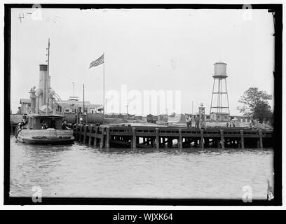 INDIAN HEAD, MD. Marine TESTGELÄNDE. Marine Gewehren an Indian Head Stockfoto