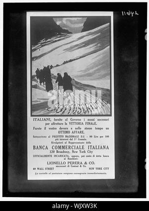 Italienische KRIEG POSTER Stockfoto