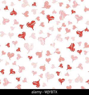 Nahtlose modernen grunge Herz Hand gezeichnet, tolles Design für irgendwelche Zwecke. Hand gezeichnet Rot doodle grunge Herzens. Modernes rotes vektor design. Nahtlose Stock Vektor