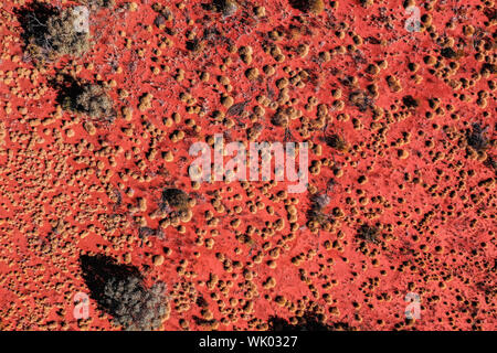 Arid Land Luftaufnahme von Zentral Australien Stockfoto