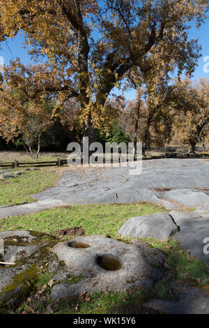 Indische Schleifen Rock State Historic Park in der kalifornischen Sierra Nevada Vorberge entfernt, 12 km östlich der Stadt Jackson, Kalifornien Stockfoto