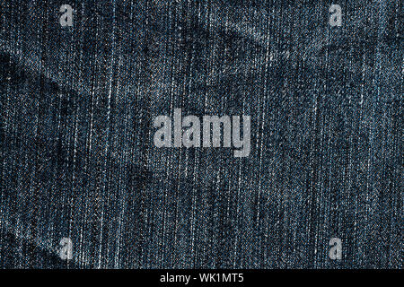 Blue demin Stoff Textur Hintergrund. Stockfoto