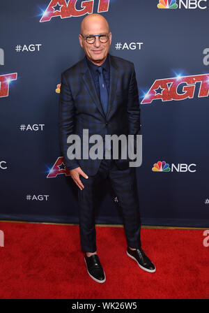 September 3, 2019, Hollywood, Kalifornien, USA: Howie Mandel kommt für die "America's Got Talent" Halbfinale im Dolby Theater. (Bild: © Lisa O'Connor/ZUMA Draht) Stockfoto