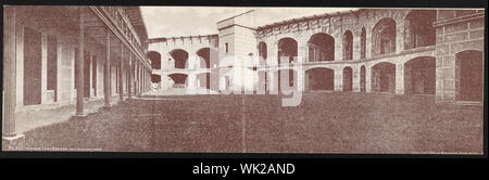 Innenraum Fort Rodman, New Bedford, Mass. Stockfoto