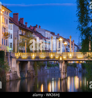 Mittelalterliche Ljubljana, Hauptstadt von Slowenien, Europa. Stockfoto