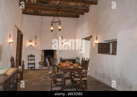 Innenansicht der spanische Gouverneur Palace in San Antonio, Texas Stockfoto