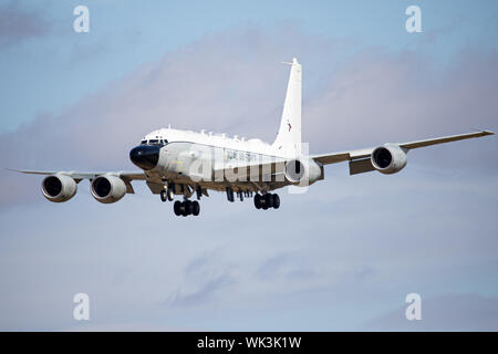 RAF Boeing Nietverbindung an RAF Waddington, Lincolnshire, Großbritannien. Die Teilnahme an Übung Cobra Krieger 2019. Stockfoto