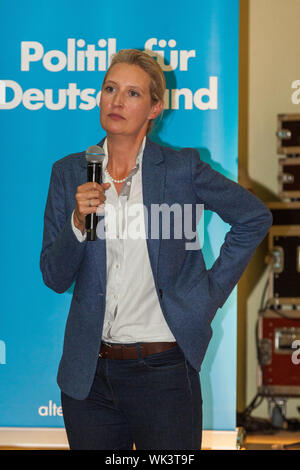 Bei Göda Bautzen 29.8.2019, Wahlkampfveranstaltung mit Alice Weidel und Jörg Urban Stockfoto