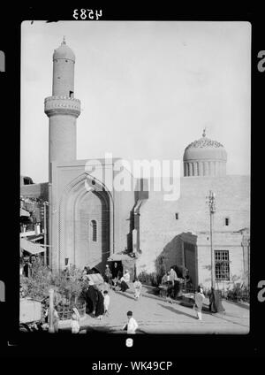 Irak. (Mesopotamien). Bagdad. Ansichten, Straßenszenen, und Typen. Die mirjan Moschee Stockfoto