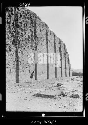 Irak. Ur. (so genannte der Chaldäer). Die westliche Wand des Ziggurat Stockfoto