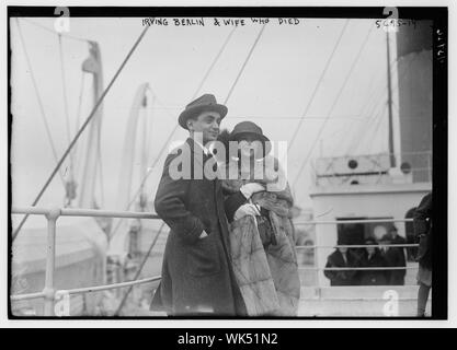 Irving Berlin und seine Frau gestorben Stockfoto