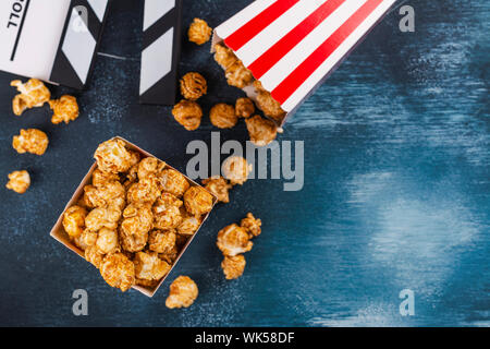 Karamell Popcorn und Holz 1880 Stockfoto