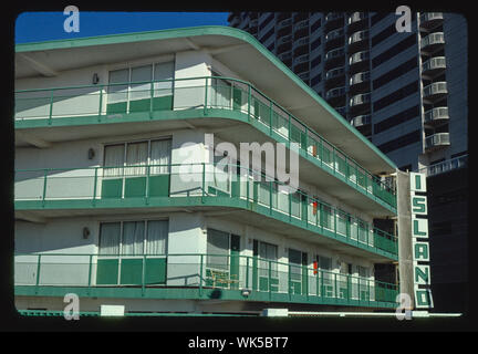 Insel Motel, Atlantic City, New Jersey Stockfoto