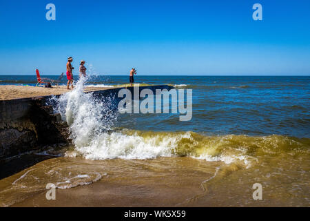 Uruguay, La Floresta. Dieser kleine Badeort der Costa de Oro (Goldene Küste) ist in gelegen, nur 53 km entfernt von Montevi Stockfoto