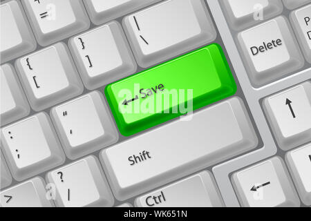 Illustration der Tastatur-Tasten Stockfoto