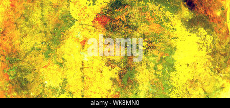 Metall Hintergrund, Textur. Industrielle Stahlblech Farbe gelb alte verwitterte und Material, Banner, geschält. Stockfoto