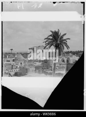 Von Jaffa nach Jerusalem. Lydda und die Kirche von St. George Stockfoto