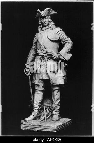 James Edward Oglethorpe, 1698-1785, volle Länge Statue, nach rechts Stockfoto