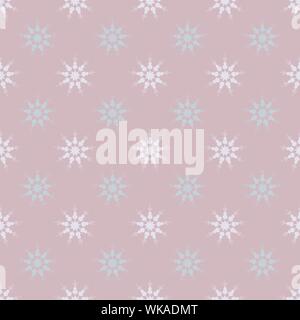 Vektor Weihnachten nahtlose Muster mit Schneeflocken für Verpackungen, Tapeten Abbildung. Stock Vektor