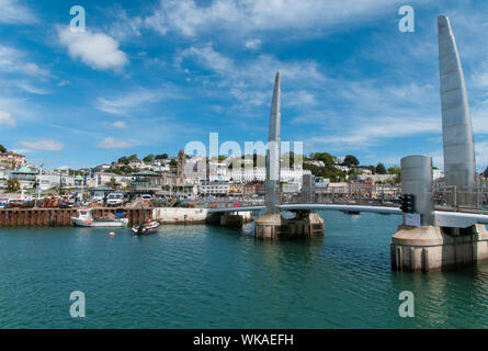 Torquay Harbour Bridge Torquay Devon England Stockfoto