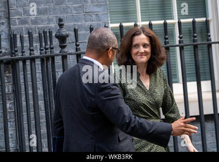 London, 4. September 2019, Theresa Villiers MP PC Environment Secrtry verlässt ein Kabinettstreffen in der 10 Downing Street, London Credit Ian Davidson/Alamy Live News Stockfoto