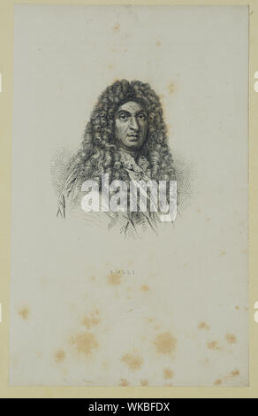 Jean Baptiste Lully, Kopf-schulter Portrait, Frontseite Stockfoto