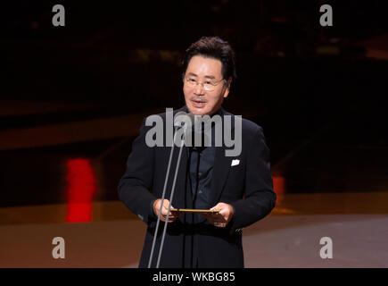 Yoo Dong-Geun, 28. August 2019: Koreanische Schauspieler Yoo Dong-Geun auf der Seoul International Drama Awards 2019 in Seoul, Südkorea. Quelle: Lee Jae-Won/LBA/Alamy leben Nachrichten Stockfoto