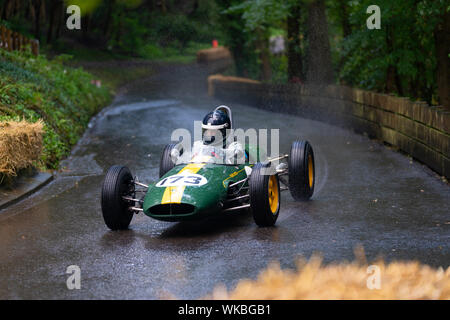 Boness Revival hillclimb Motorsportveranstaltung in Boness, Schottland, Großbritannien. Die 2019 Bo'ness Revival Classic und Bergrennen, erste Schottlands Zweck gebauten motorsport Veranstaltungsort, es 60 Jahre seit zwei Formel 1-Weltmeister Jim Clark hier konkurrierten. Es fand Samstag und Sonntag 31. August 1. September 2019. Stockfoto