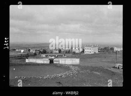 Jebel el-Drusische & Hauran. Soueida. Allgemeine Ansicht von Osten Stockfoto