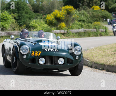 HWM JAGUAR 3.4 SPORT 1954 alten Rennwagen Rallye Mille Miglia 2018 die berühmte italienische historische Rennen (1927-1957) Stockfoto