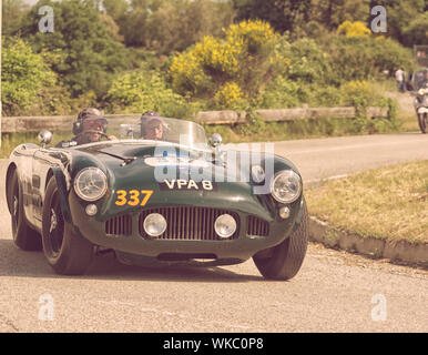 HWM JAGUAR 3.4 SPORT 1954 alten Rennwagen Rallye Mille Miglia 2018 die berühmte italienische historische Rennen (1927-1957) Stockfoto