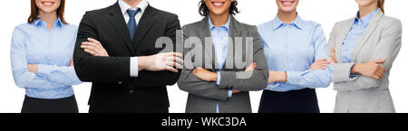 freundliche internationale Business-Team oder Gruppe Stockfoto