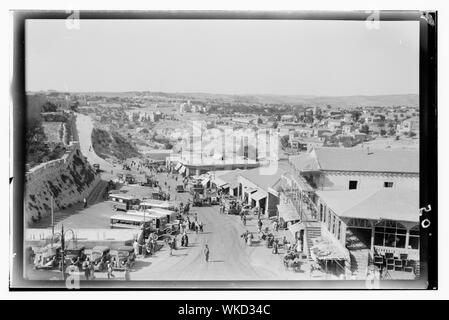Jerusalem (El-Kouds), Vorgehensweise bei der Stadt. Ebene Refaim vom Jaffa-Tor Stockfoto