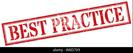 Best practice Stempel. best practice Square grunge unterzeichnen. best practice Stock Vektor