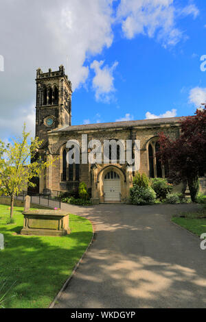 Die Pfarrkirche St. Jakobus, Wetherby Stadt, North Yorkshire, England, Großbritannien Stockfoto